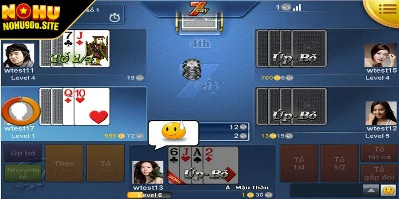 Với quy tắc chia bài cũng được thực hiện theo chiều kim đồng hồ