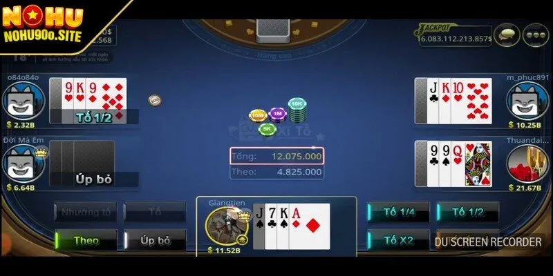 Xì tố Nohu90 được biết đến với tên gọi là poker quen thuộc